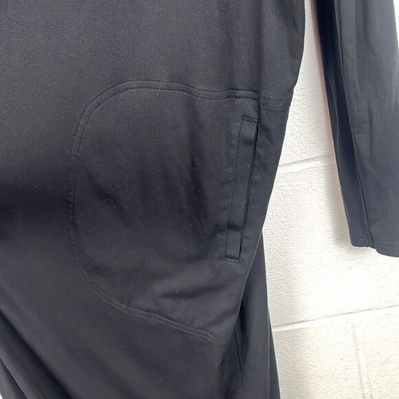 Alicia Keys x Athleta keys black long sleeve maxi pocket comfort robe - Picture 4 of 6